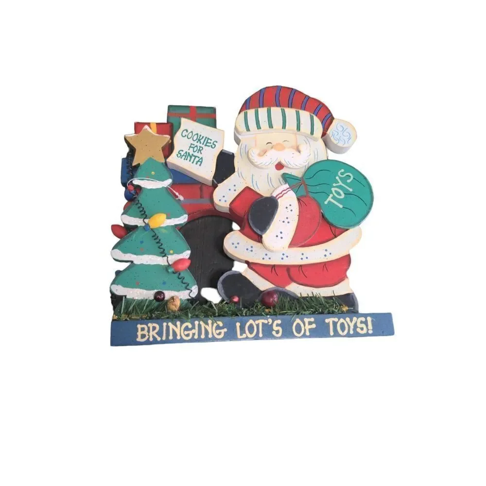Santa‎ Bringing Lots Of Toys Vintage Holiday Decor K Mart